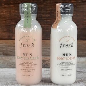Fresh Milk Body Cleanser & Body Lotion‎ Set - 2.5 fl oz each